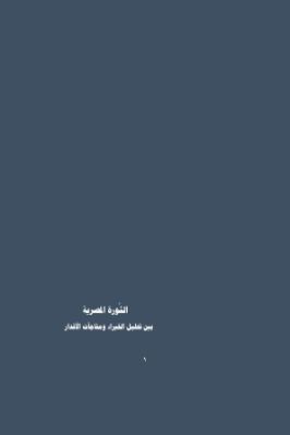 الثورة المصرية بين تحليل الخبراء ومفاجآت الأقدار pdf